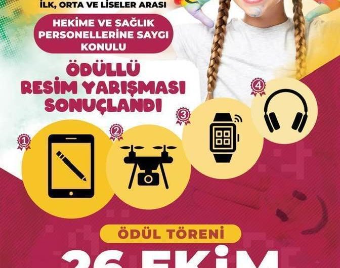 Hekime Saygı Konulu resim yarışması sonuçlandı